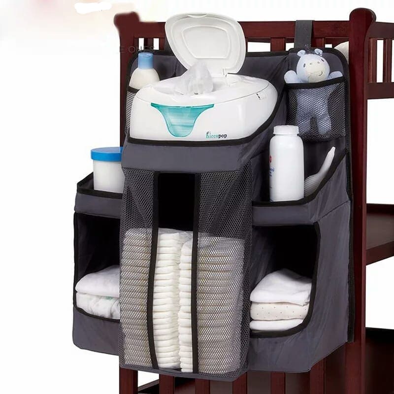 Portable Baby Bed Hanging Storage Bag, Diaper Stacker and Crib Organizer, Infant Crib Bedding Set Organizer, Baby Crib Storage Bag, Diaper Hanging Multifunctional Care Sorting Case Portable Baby Bed Hanging Storage Bag, Diaper Stacker and Crib Organizer, Infant Crib Bedding Set Organizer, Baby Crib Storage Bag, Diaper Hanging Multifunctional Care Sorting Case